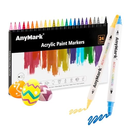 AnyMark 24 Colors Acrylic Paint Markers