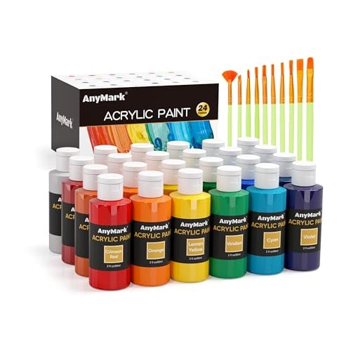 AnyMark Acrylic Paint Set, 24 Colors